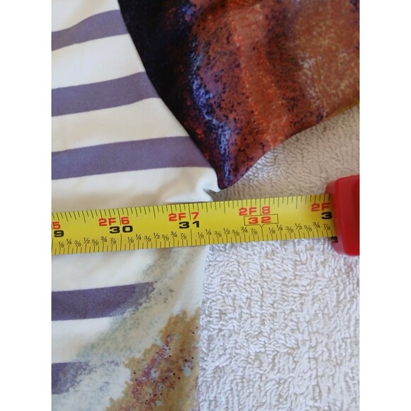 Attitudes by Renee Como Jersey Mesh Shoulder Top Plus Size 3X Printed Tee Shirt - Picture 14 of 16